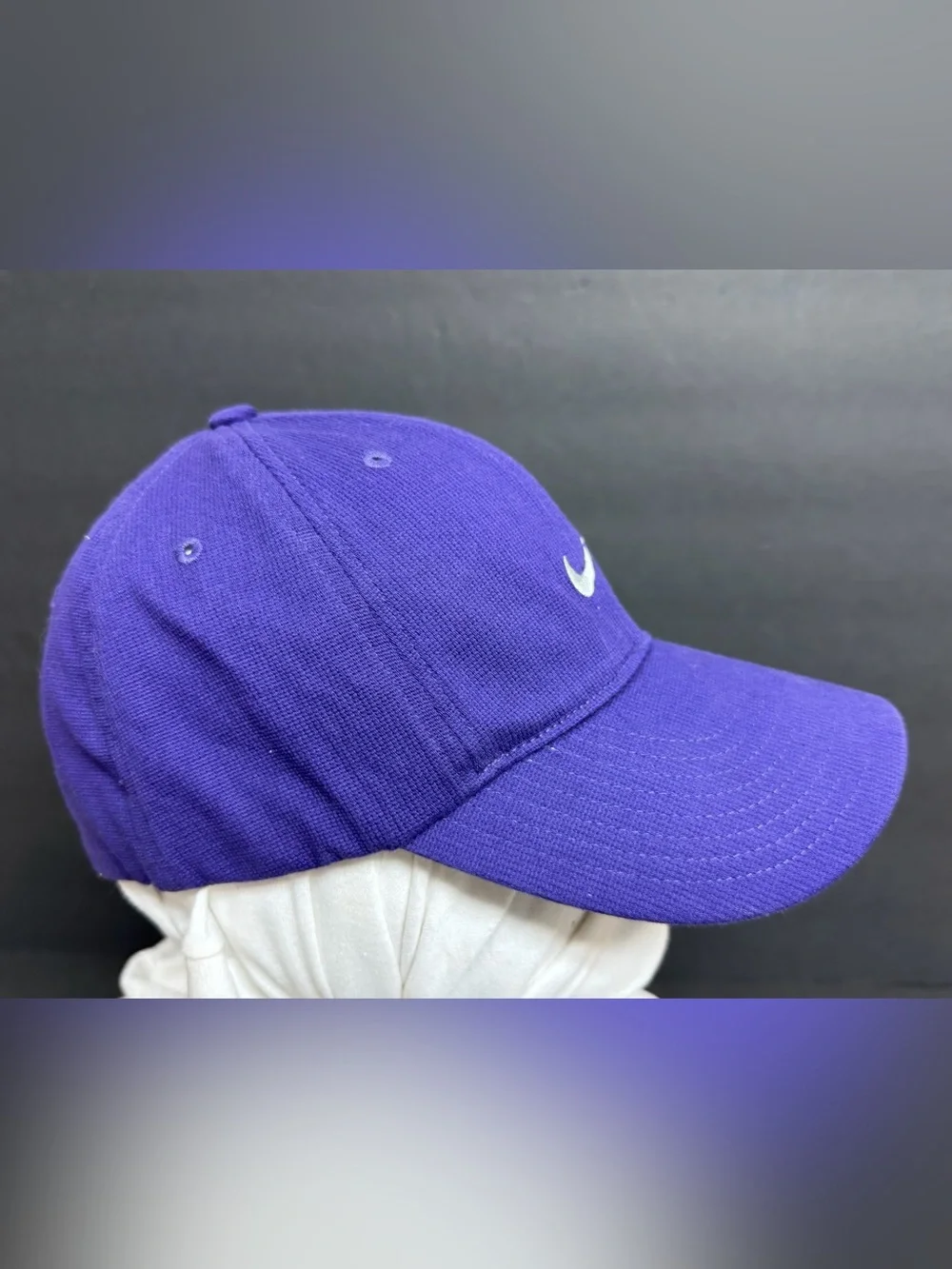 Nike Heavy Flex Fit Purple Hat Small